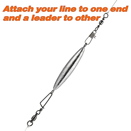 Dr.Fish Inline Trolling Lead Sinkers Torpedo Weights Saltwater Fishing | Streamlined Torpedo Shaped Trolling Sinkers, Perfect for salmon, tuna, walleye, trout, and wahoo in fresh and saltwater. - size: 8oz-5 Pack