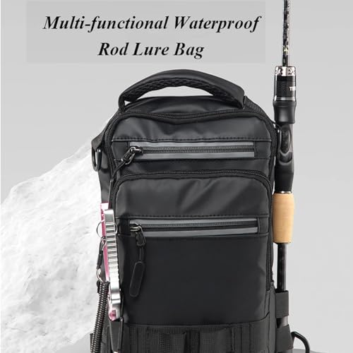 Fishing Back Pack Multifunctional Tackle Backpack | Sling Lightweight Fishing Pack for Men Hiking Hunting