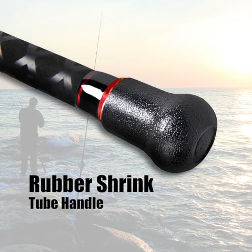 Fiblink Surf Casting Fishing Rod 2-Piece Graphite Travel Baitcasting Fishing Rod - size: Length: 10'