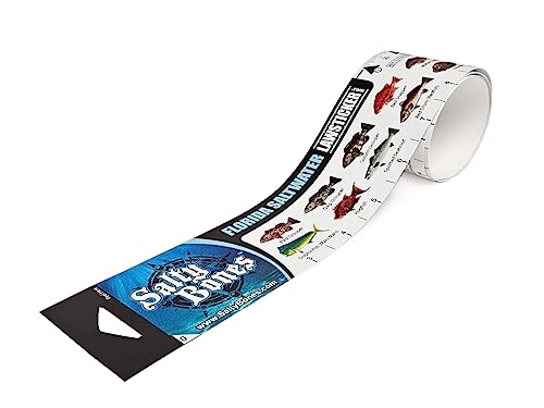 Salty Bones Florida Saltwater Lawsticker - 36" Sticker Ruler - Made in The USA - Latest Version