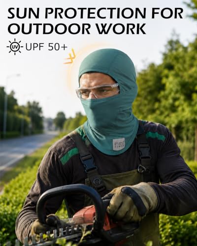 Zylioo XXL Balaclava Mask for Big Heads, Breathable Sun Hood | Roomier 2XL Fit-Cooling mesh fabric helps release heat while giving full head and neck coverage for rides and trails. - color: Black & Dark Gray
