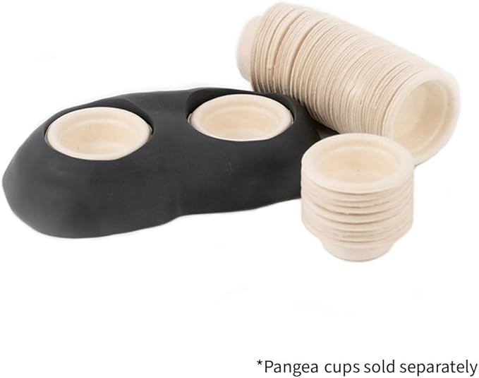 Pangea Ultimate Eco Dish, Crested Gecko Food and Water Bowl for Terrestrial Lizards, Durable Silicone Feeding Accessory for Reptile Terrariums 3.125in x 5.5in (Mossy Pine)
