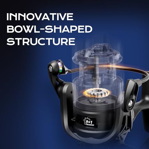 Handing M1 Pro Saltwater Spinning Reel, Freshwater & Saltwater Fishing Reel, Sealed Water-Resistant Design, Up to 33 lbs Max Drag Power, CNC Aluminum Spool & Handle, 9+1 Stainless Steel Bearings - size: Size 3000