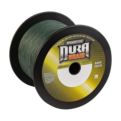 SpiderWire DuraBraid Braid Fishing Line - color: Moss Green, size: 10lb - 3000yd