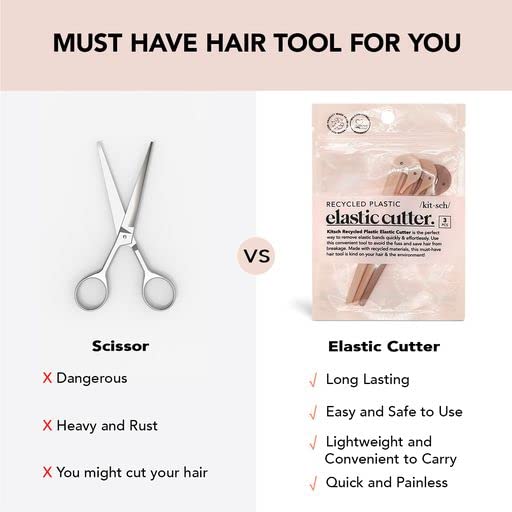 Kitsch Hair Tie Cutter – Pain-Free, No-Damage Tool for Kids, Girls & Toddlers (3pc)