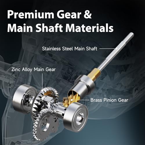 Handing M1 Spinning Reel Freshwater Fishing Reel, 9+1 Ball Bearings for Smooth Performance, Up to 26.5 lbs Max Drag Power, CNC Aluminum Spool, 500 Size for Light Fishing, 2000 for Versatile Freshwater - size: Size 500