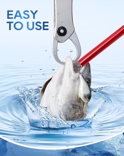 UCEC Fish Hook Remover Tool, Dehooker Tool Fishing, Squeeze-Out Hook Remover Tool Fishing, Fast Decoupling Securely, Pro Fishing Hook Remover Extractor, Aluminum Easy Reach and Portable, 2Pcs - size: Large & Small