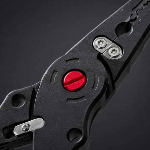 Aluminum Alloy Fishing Pliers with Cutter, Hook Removal & Split Loop Tool, Nylon Sheath Included, 300g Lightweight, Black - color: Black