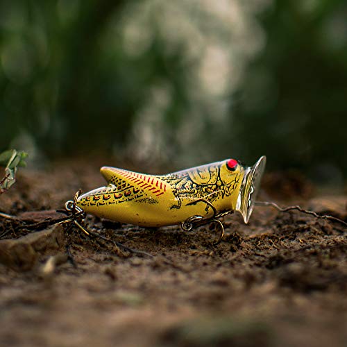 Rebel Crickhopper Popper - color: Yellow/Black Back