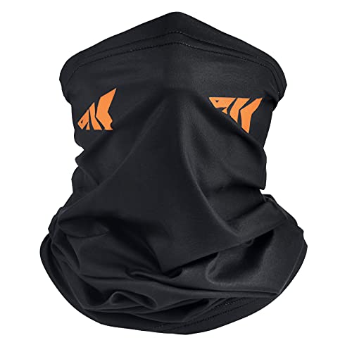 KastKing Sol Armis Neck Gaiter - UPF 50 Face Mask - UV Sun Protection Mask for Men & Women, Fishing, Hiking - color: H: Black (Size: 19"x9.5"), size: One Size