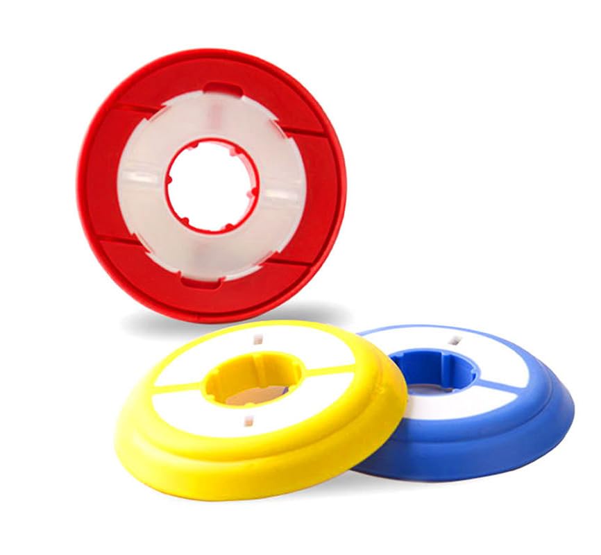 Pack of 5 Silicone Rig Winders Fishing-Line Leader Storage Holder Spool Storage - size: 70mm/2.75" 5pcs