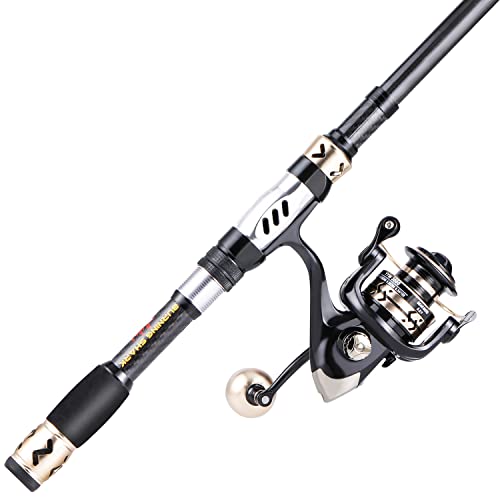 Sougayilang Fishing Pole with Spinning Reel Portable Fishing Rod Reel Combos - size: 1.8M Rod with 2000 Reel, style: Only Rod and Reel