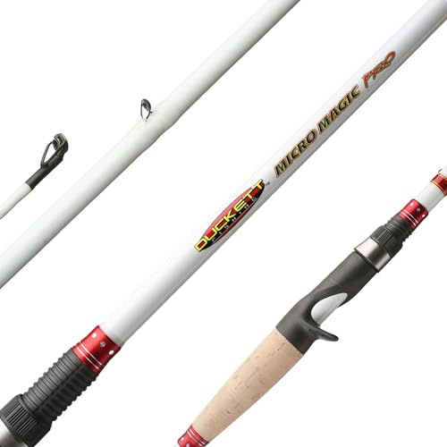 Duckett Fishing Micro Magic Pro Casting, Spinning & Crankin' Rods, Durable, Sensitive and Balanced Multi-Modulus Sensi-Touch Blanks - size: 7'0" Medium Moderate Crankin' Casting