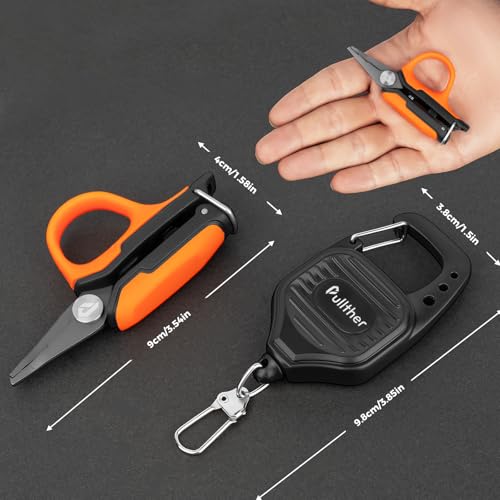 Fishing Line Cutter,Mini Fishing Scissors for Braided Line - style: Split Ring Fishing Line Cutter