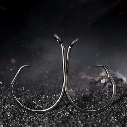 XFISHMAN Circle-Hooks-Fishing-Equipment-Octopus-Hooks-Saltwater-50 Pack #1 –12/0 - color: Black, size: 4/0 50-Pack