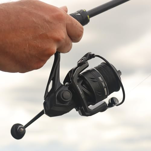 Handing M1 Spinning Reel Freshwater Fishing Reel, 9+1 Ball Bearings for Smooth Performance, Up to 26.5 lbs Max Drag Power, CNC Aluminum Spool, 500 Size for Light Fishing, 2000 for Versatile Freshwater - size: Size 4000