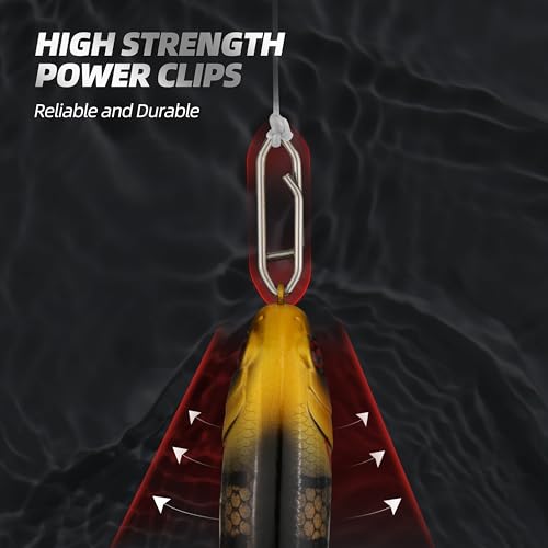 High Strength Fishing Snap - Stainless Connector Snaps Swivels Tackle Steel Power Fishing Clip Lure Quick Change for Freshwater and Saltwater - size: 50PCS -1"