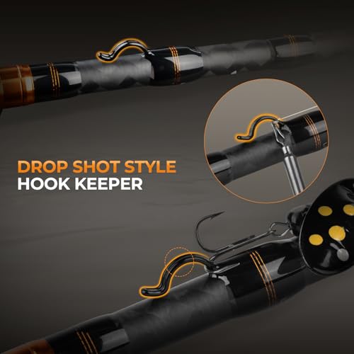 KastKing Zephyr Finesse Fishing Rods – BFS Baitcasting & Spinning Rods, IM6 Graphite, Extra Twin-Tip, 2pc & 3pc Travel Design, Ultra-Light Lure Casting, Stainless Steel Guides with Zirconium Rings - size: 7'3"- ML- Fast (3pcs+ Extra Tip), style: Bait Fine