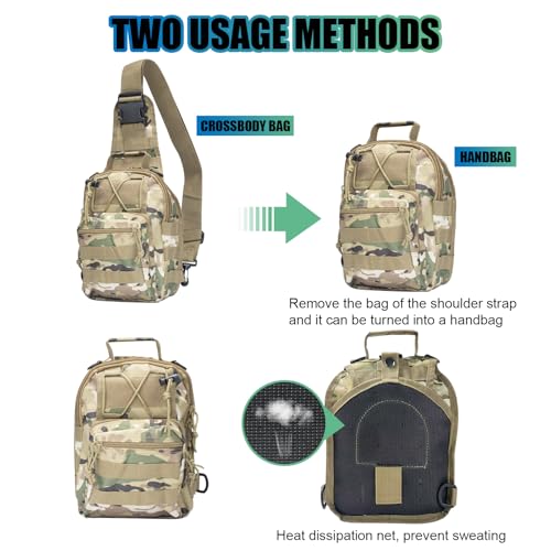 Waterproof Fishing Backpack with 2 Tackle Boxes, 2-Way Carry Design & Durable Material,Black, Khaki, Camo (Camouflage with Two Tackle Boxes) - color: Camouflage With Two Tackle Boxes