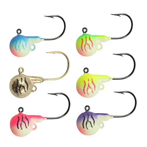 Northland Tackle Fire-Ball Jig - 1/4Oz - 6/Card - Assorted