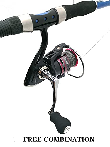 Fishing Spinning Reel Handle, All-Metal, with the Grip EVA for Spinning Reels Replacement Grip Parts, 2 Pack, Silver, Medium Large