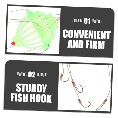 Happyyami 1Set Artificial Fishing Bait Combination Buoy Tackle Accessory for Bait Dissolving Durable Material for Fishing Enthusiasts
