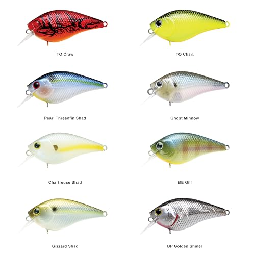 Lucky CRAF LC 1.0, Silent, Crankbait, Squarebill, Freshwater Fishing Gear, Tournament Winning, Champion Bait, Fishing Accessories, Fishing Tackle - color: 514 All Chart Black Craw