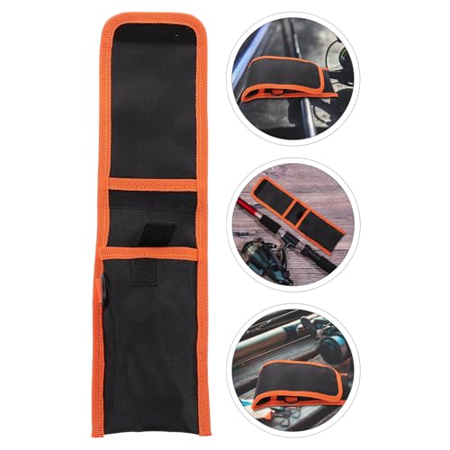 OUNONA Fishing Gear Organizer Bag, Oxford Fabric Tackle Storage Pouch with Lure Holder, Medium Waterproof Soft Bait Tool Case for Surf and Saltwater Anglers