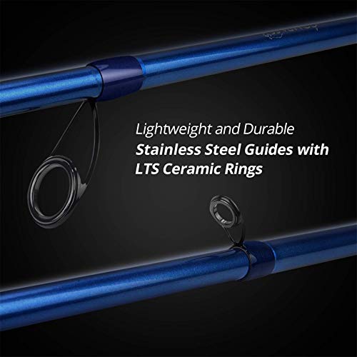 KastKing Compass Telescopic Fishing Rods and Combo, Sensitive Graphite Composite Blank, Easy to Travel, Packs to Just 17" in Length, Stainless Guides and Ceramic Rings, Combos w/ 4+1BB Spinning Reel - size: 6'6" - Medium, style: Spin - Rod