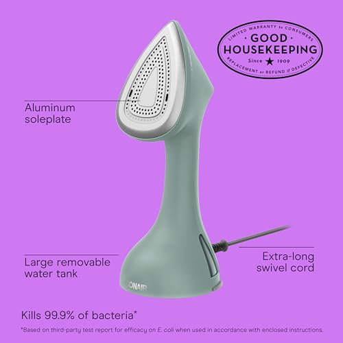 Conair ExtremeSteam Steam & Press 2-in-1 Iron & Steamer, Press Steamer for Clothes, Continuous Steam, Iron-Shaped Soleplate, For Home, Office or Travel