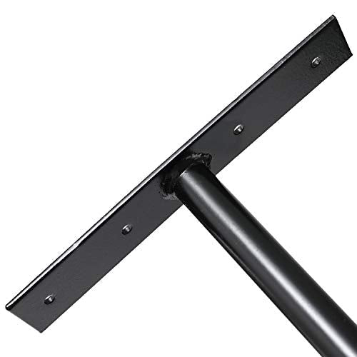 Ihomepark Overhead Garage Storage Rack, Heavy Duty Ceiling Mounted Garage Hooks Utility Hanger for Lumber Bike Tools(4 Pack, Black) - size: 4 Pack