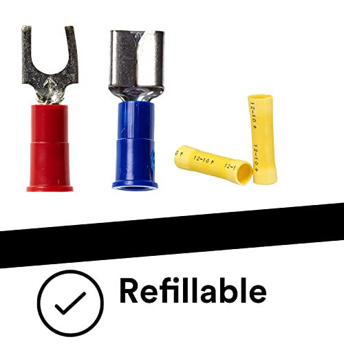 3M Highland Terminal Kit, HTK-1, 1 Kit of 180 Pieces | Includes Ring, Fork, Butt Splice and Disconnects, Refillable, Compact, Portable, Durable - style: Standard terminal kit