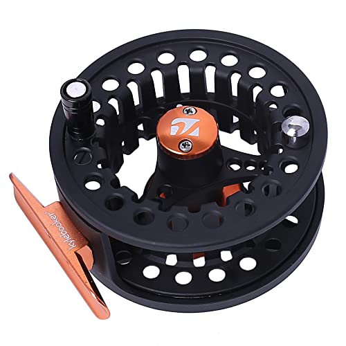 Kylebooker Large Arbor Fly Fishing Reel 3/4wt 5/6wt 7/8wt - color: Black, size: 5/6wt