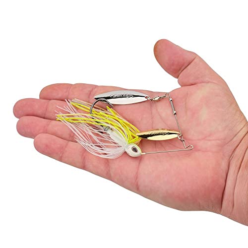 Berkley Power Blade Compact Fishing Spinnerbaits - color: E2 Magic/Gold + Silver, size: 3/8 oz - Colorado Indiana