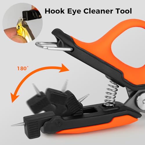 Fishing Line Cutter,Mini Fishing Scissors for Braided Line - style: Split Ring Fishing Line Cutter