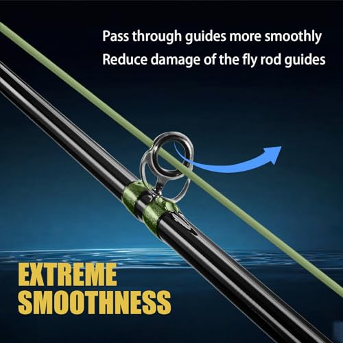 Aventik Trout Trout Boost Single Hand Spey Floating Fly Fishing Line Freshwater Fishing Smooth Accurate Casting Easy Roll Casting 100FT with Welded Loops - color: Green2 Trout Premier, size: 5F