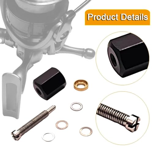 Wire Removal Tool with 4 Metal Gaskets for Fishing Reels, Replace Inner Beas, Stainless Steel Washers 0.1mm & 0.5mm