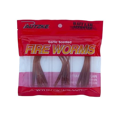 Pautzke Fire Worms – Garlic-Scented Soft Plastic Bait (15-Pack) for Trout, Panfish, Steelhead & Salmon – Multi-Species Lure for Float, Jig, or Tip-On Fishing – 2.7" Neutrally Buoyant Worms - color: Natural