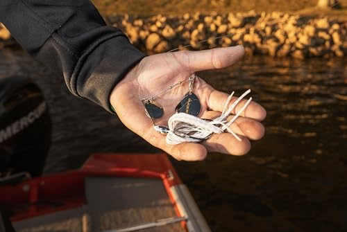 Duckett Fishing Waterslash Double Colorado Spinnerbait, Compact Fishing Lure, Durable in Heavy Cover - color: Mouse, size: 1/2 oz