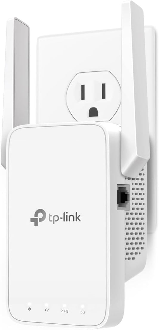TP-Link AC1200 WiFi Extender, 2023 Engadget Best Budget Pick, 1.2Gbps Signal Booster for Home, Dual Band 5GHz/2.4GHz, Covers Up to 1500 Sq.ft and 30 Devices,Support Onemesh, One Ethernet Port (RE315)
