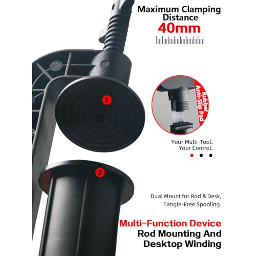 High Fishing Line Spooler Winder Spooling Station Reel Machine Enduring Tool Winder for Reels Portable for Reels Handheld