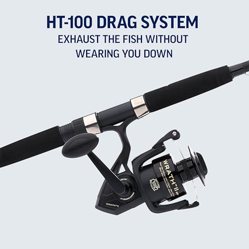 Penn Wrath II Spinning Reel and Fishing Rod Combo - size: 2500 Size Reel - 6'6" - Medium Light - 2pc