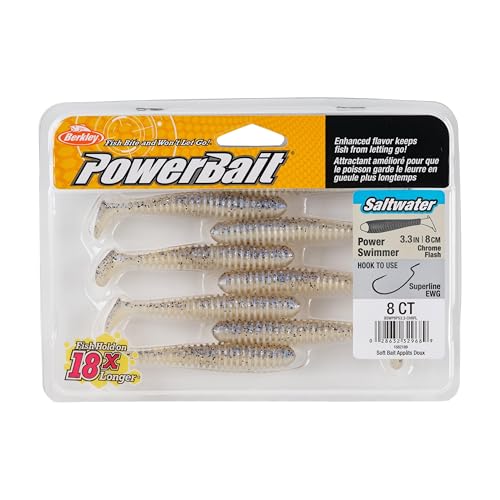 Berkley Berkley PowerBait Saltwater Power Swimmer - color: Chrome Flash, size: 3 1/3"