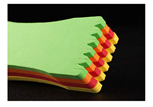 Toasis Fishing Leader line Holder Foam Board Snelled Hook Keeper Pack of 10 - size: 6x14cm