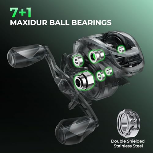KastKing Zephyr Dual-Tip Fishing Rod and Reel Combo,Spinning & Baitcaster Combo,Dual Tips Section for Different Powers,IM6 Graphite 2-Piece Rod with Extra Tip,Sensitive & Powerful,Freshwater Fishing - style: Cast: 7'0"- M& Mh- Dual-tip Rod - Right Handed(