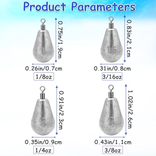Long Casting Swivel Bell Sinkers Fishing Weights Drop Shot Weights with Swivels Fishing Lead Sinker 1/2oz 3/4oz 1oz 2oz 3oz - size: 3/8oz-10pcs