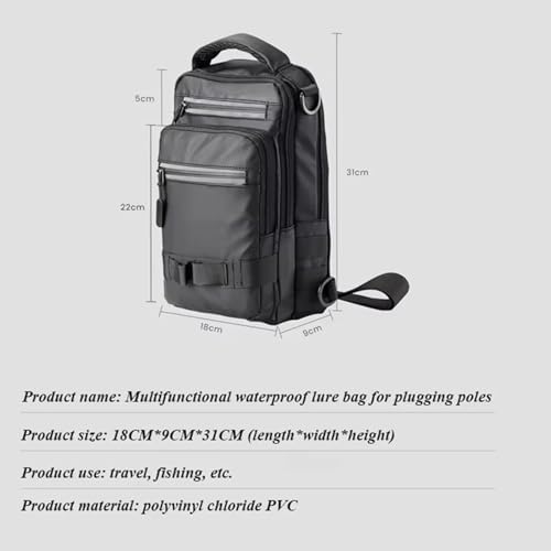 Fishing Back Pack Multifunctional Tackle Backpack | Sling Lightweight Fishing Pack for Men Hiking Hunting