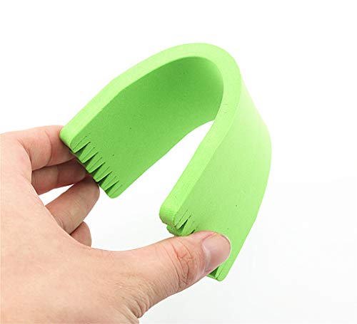 Toasis Fishing Leader line Holder Foam Board Snelled Hook Keeper Pack of 10 - size: 6x14cm