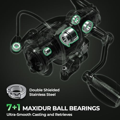 KastKing Spartacus II Twin-Tip Fishing Rod and Reel Combo, Spinning & Casting Combo, Fishing Poles and Reels Combo, KastFlex IM6 Graphite Blanks, 2-Piece Rods with Extra Tip - style: Spin-7'0'' Mh-3000 Reel (2 Pcs+ Extra Tip)