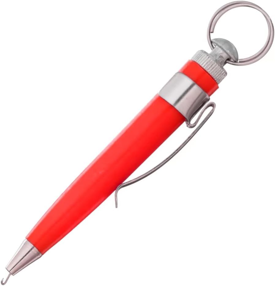 EZ Ty Tool Large Red for Holding Hooks for Tying Knots